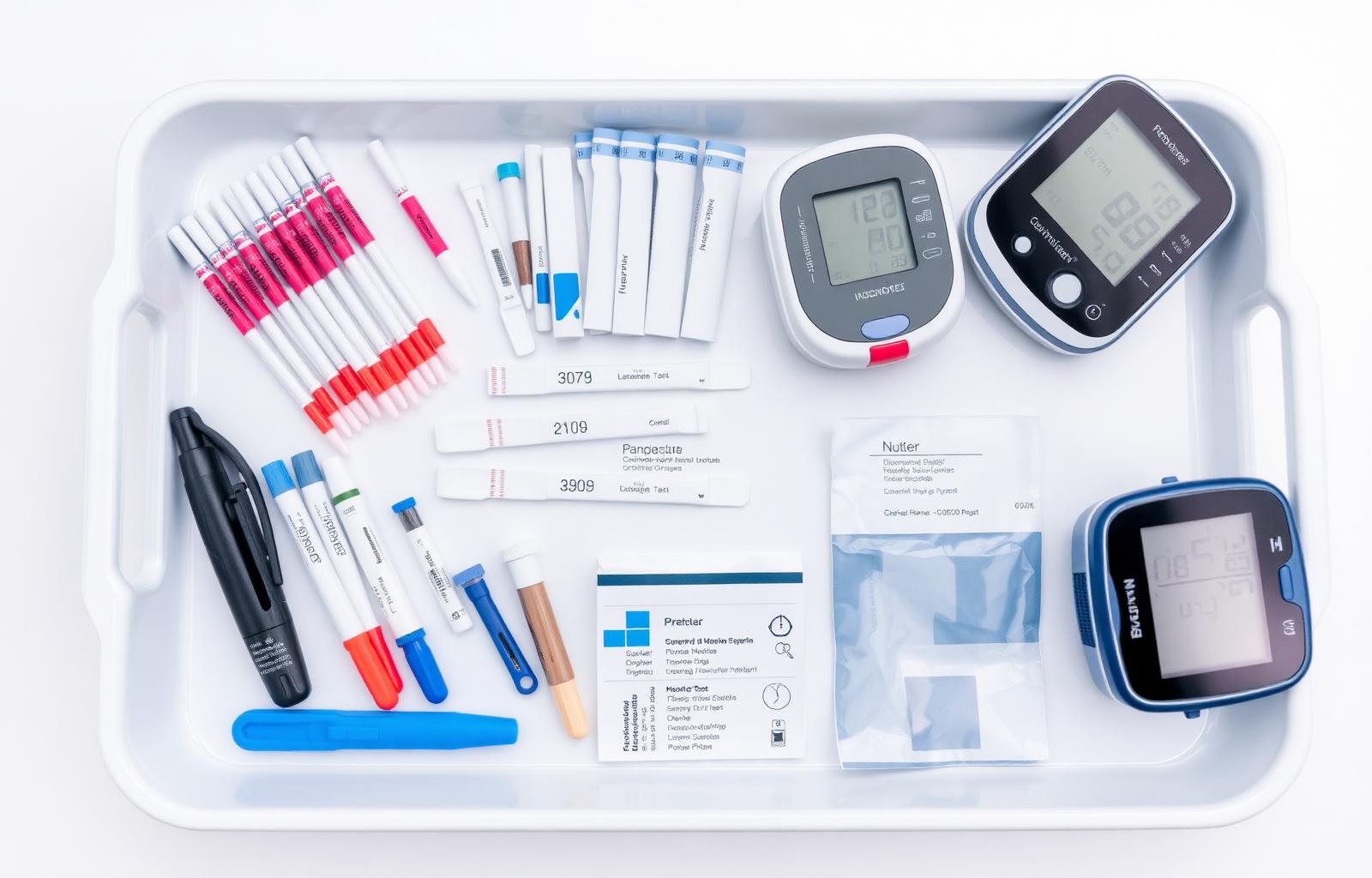 Übersicht über typische Point-of-Care Test-Geräte und Materialien